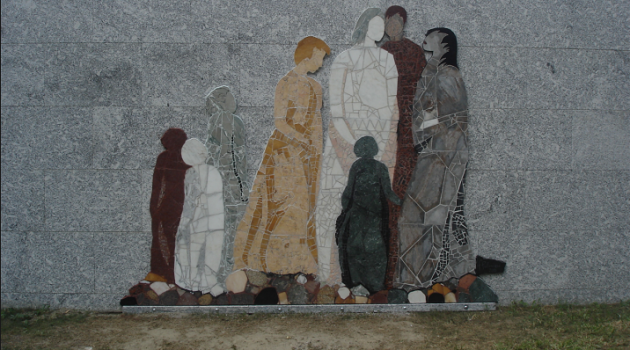 Comunità. Mosaico di Floriana Palmieri . Ospedale di Sondrio