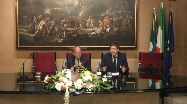 S.E. Pietro Sebastiani e il dr. Molinari