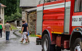 Frane in Alta Valle, incendio a Prata