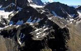 La zona dal rifugio Marinelli alla punta omonima vista dall'elicottero